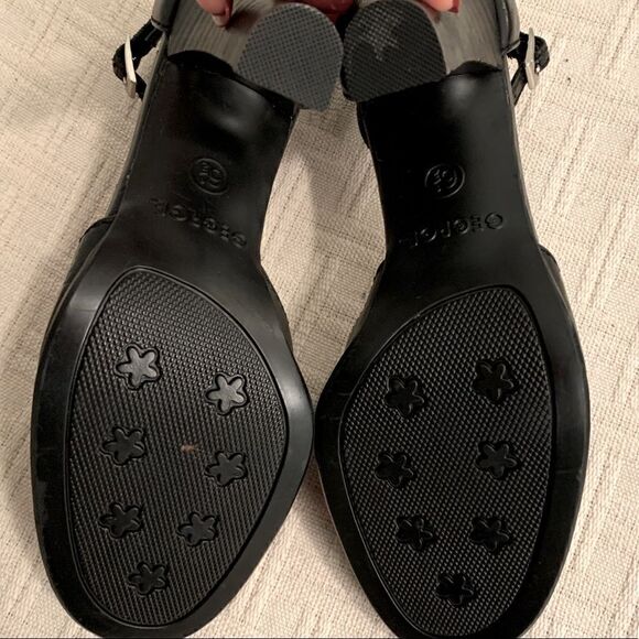 George Black Leather Heels  - Picture 7 of 9